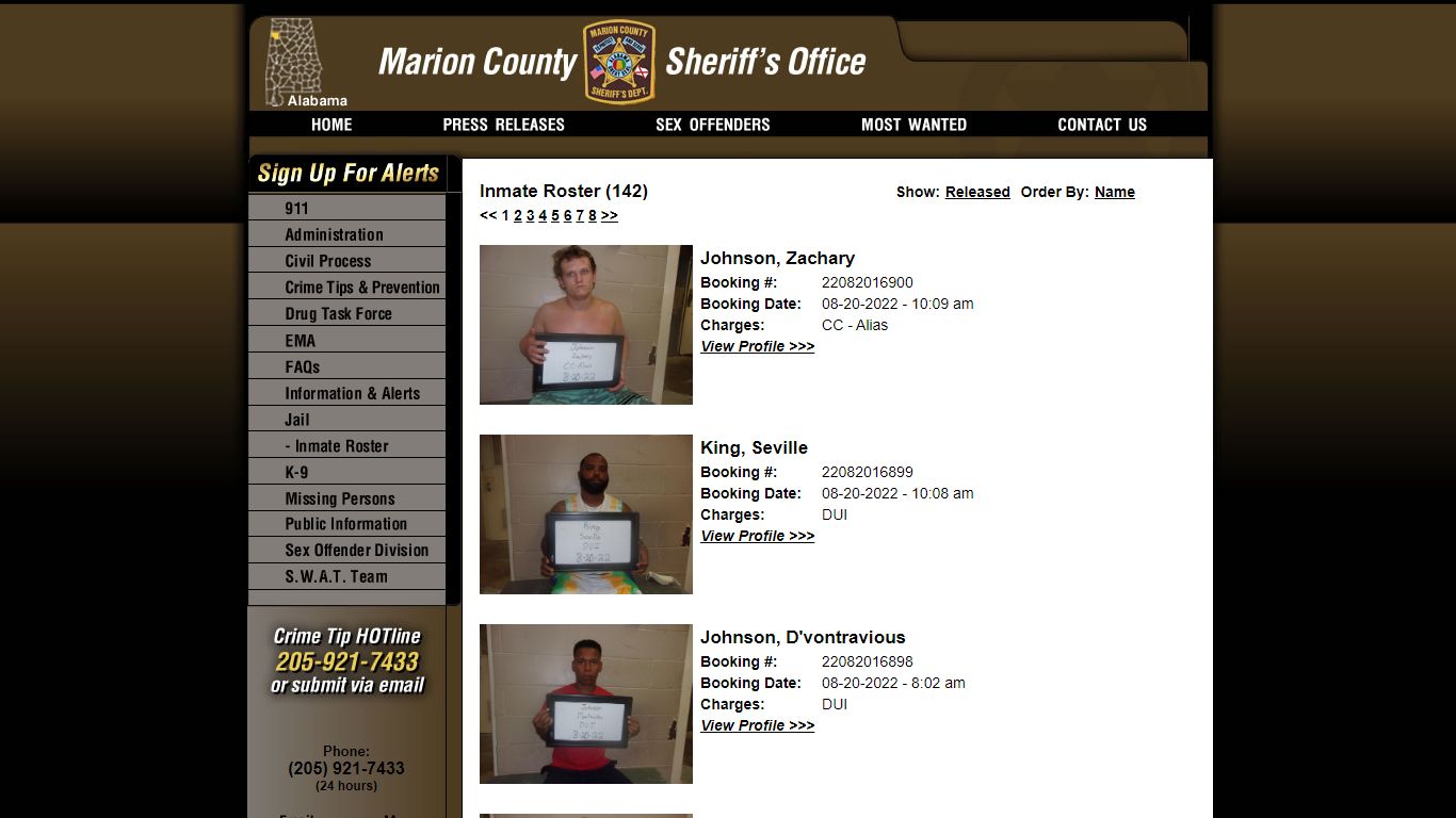 Inmate Roster - Marion County Sheriff AL